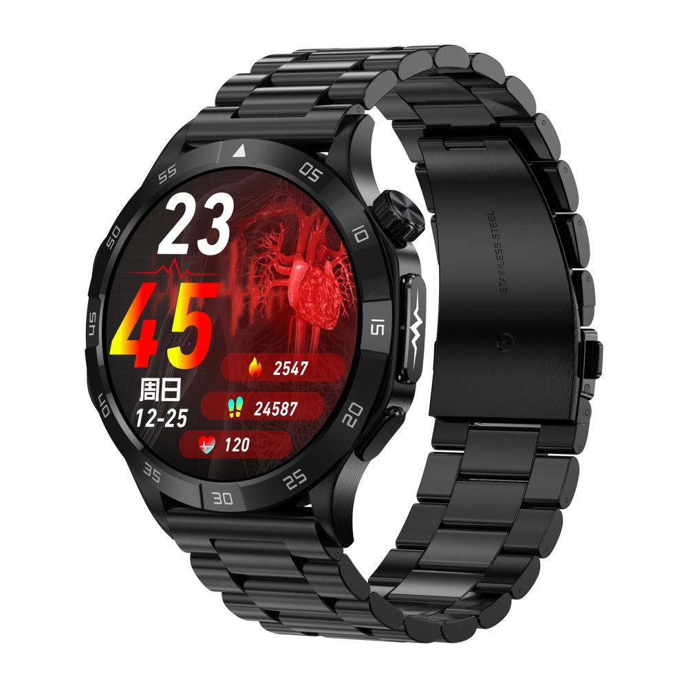 Fitaos H9 EKG Blutzucker Harnsäure Cholesterin Stressüberwachung Smartwatch