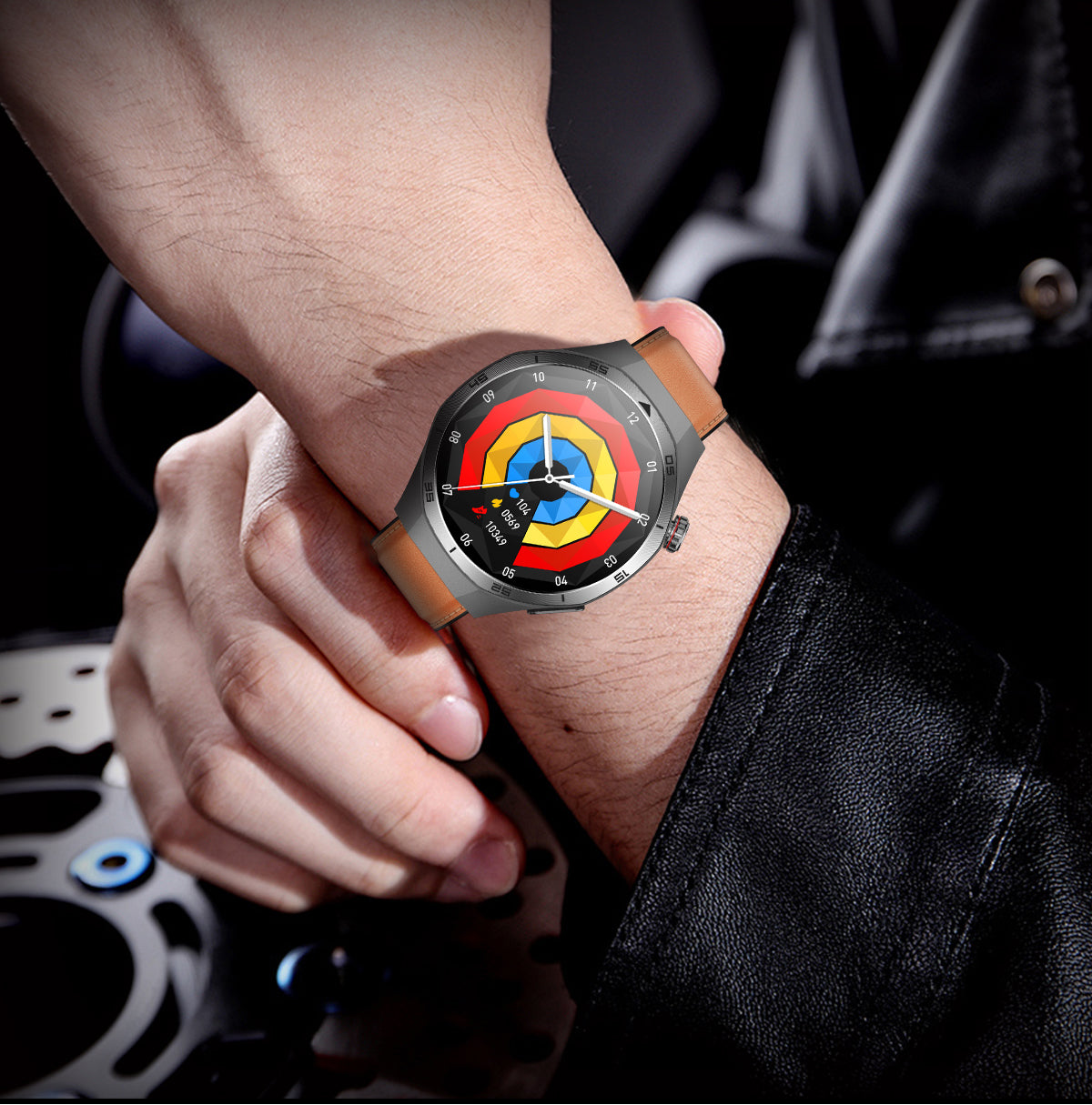 Fitaos H9 EKG Blutzucker Harnsäure Cholesterin Stressüberwachung Smartwatch