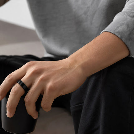 FITAOS V8 High-end Flagship Blood Glucose ECG/EKG Blood Pressure Monitoring AI Health Analysis Smart Ring