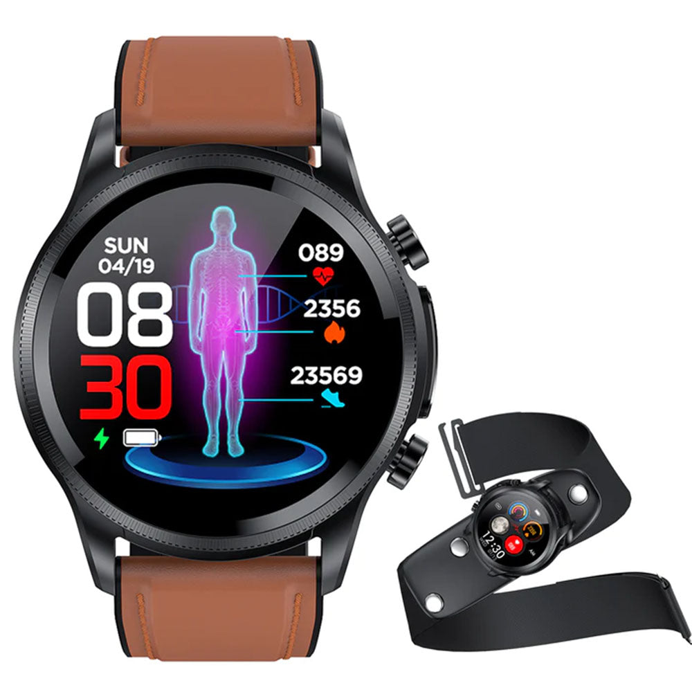 FITAOS Multifunktionale Überwachungs-Smartwatch mit EKG/Blutsauerstoff/Blutdruck/Blutzucker 