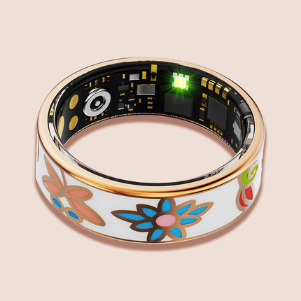 Fitaos R10 Colour Enamels Blood Sugar Blood Pressure Blood oxygen Sleep Monitoring Waterproof Smart Ring