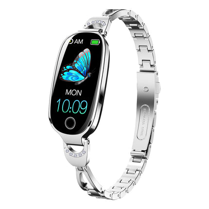 Fitaos Blutzucker Blutdrucküberwachung Luxus Diamant Design Fashion Smartwatch 