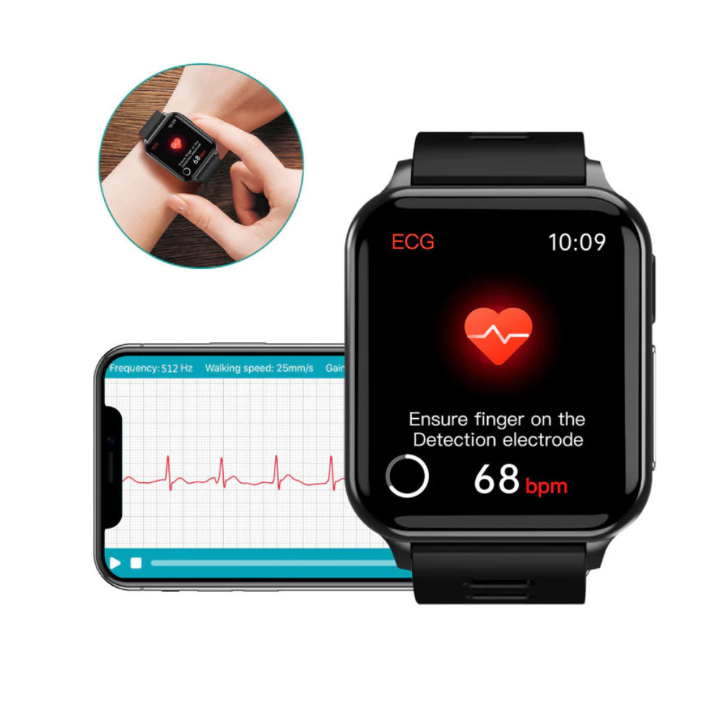 CFDA-zertifizierte Gesundheits-EKG-Smartwatch mit Blutsauerstoff-Herzfrequenzmesser, Schlafüberwachung, Gesundheits-Tracker-Uhr 