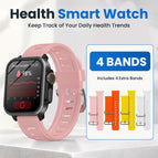 Rosa Silikon / Standard Package + 4 extra bands