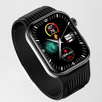 Fitaos Max 7 AI Analysis Air Pump Blood Pressure ECG Blood Sugar Blood Oxygen Monitoring SOS SmartWatch