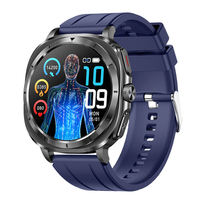 Fitaos H9 EKG Blutzucker Harnsäure Cholesterin Stressüberwachung Smartwatch