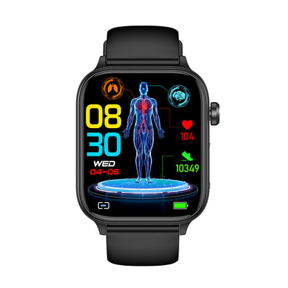 FITAOS Pro 6 EKG Blutzucker Intelligente mikrophysikalische Untersuchung Stressmonitoring Smartwatch 