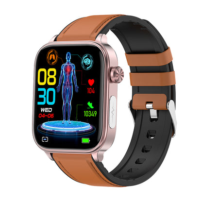 FITAOS Pro 6 EKG Blutzucker Intelligente mikrophysikalische Untersuchung Stressmonitoring Smartwatch 