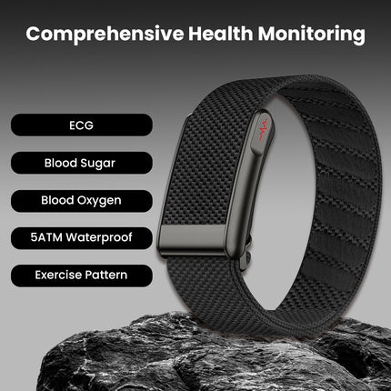 Fitaos F05 ECG blood glucose blood oxygen Uric acid cholesterol monitoring Smart Bracelet Long Battery Life
