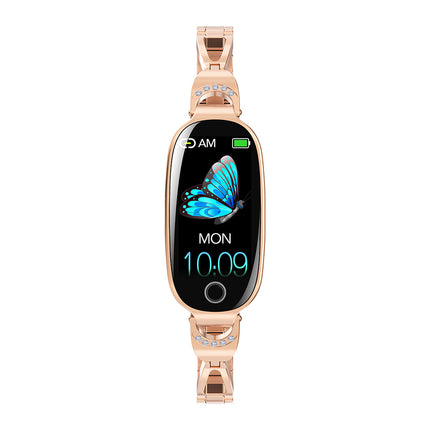 Fitaos Blutzucker Blutdrucküberwachung Luxus Diamant Design Fashion Smartwatch 
