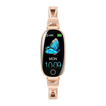 Fitaos Blutzucker Blutdrucküberwachung Luxus Diamant Design Fashion Smartwatch 