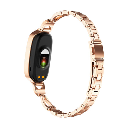 Fitaos Blutzucker Blutdrucküberwachung Luxus Diamant Design Fashion Smartwatch 