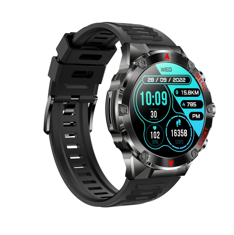 FITAOS HIGH-END AMOLED-Bildschirm Blutsauerstoff Blutdruck Schlafüberwachung 150+ SPORT-Modi SMARTWATCH