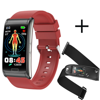 FITAOS Smart Armband 3-Kanal-EKG Blutdruck Blutsauerstoff Blutzucker Schlaferkennung