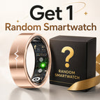 Ring + Charging case + Random smartwatch / 7 / Gold
