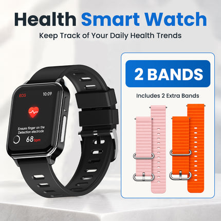CFDA-zertifizierte Gesundheits-EKG-Smartwatch mit Blutsauerstoff-Herzfrequenzmesser, Schlafüberwachung, Gesundheits-Tracker-Uhr 