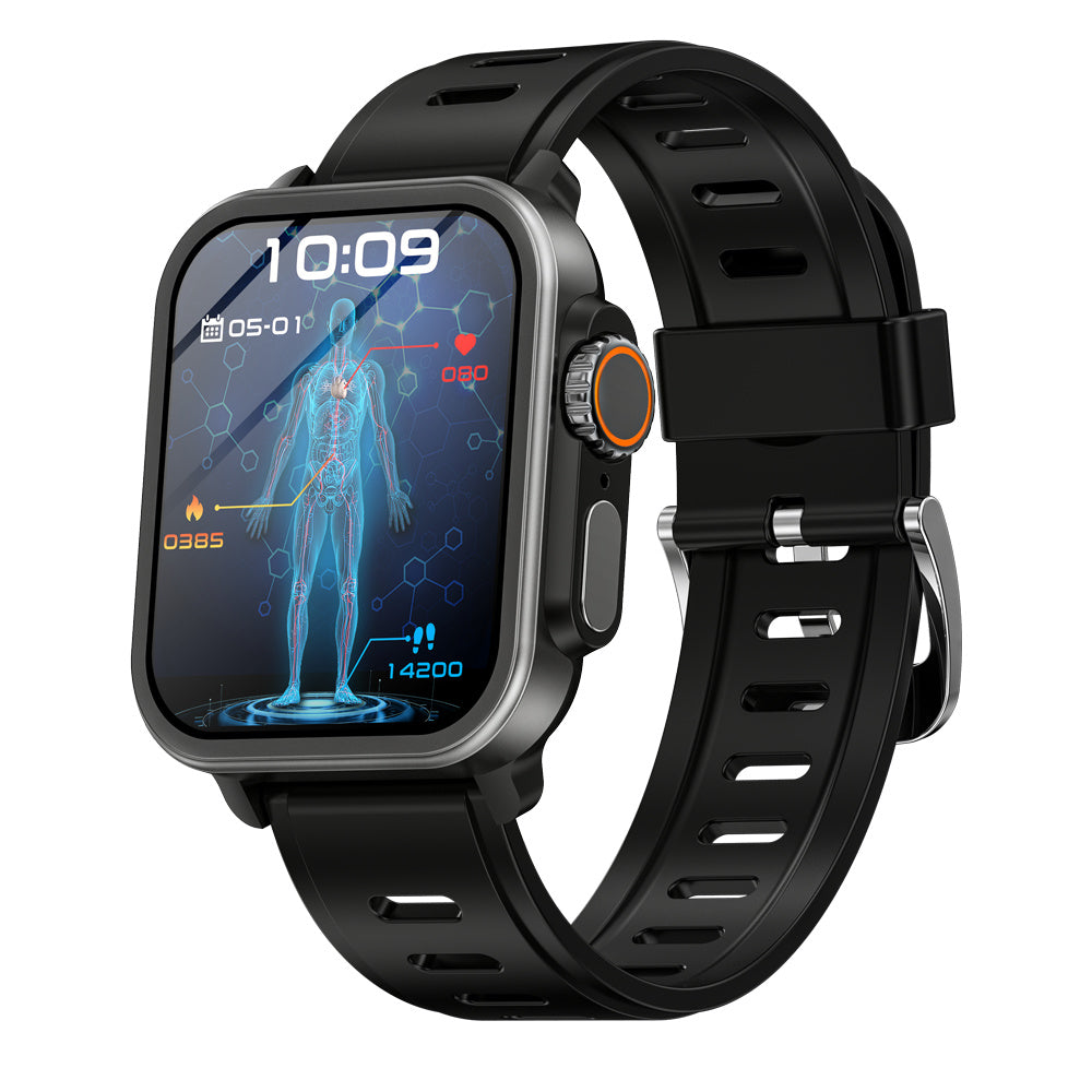 FITAOS VEE Bluetooth-Anruf EKG/EKG Blutsauerstoff Herzfrequenz Blutzuckerüberwachung Musik SmartWatch 