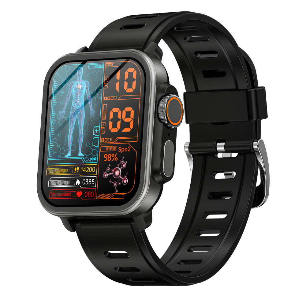 FITAOS VEE Bluetooth-Anruf EKG/EKG Blutsauerstoff Herzfrequenz Blutzuckerüberwachung Musik SmartWatch 