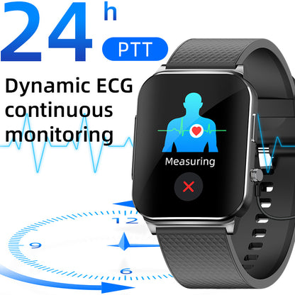 Fitaos HD Großbild Dynamisches EKG Kontinuierliche Überwachung Blutzuckerüberwachung Smart Sportuhr 