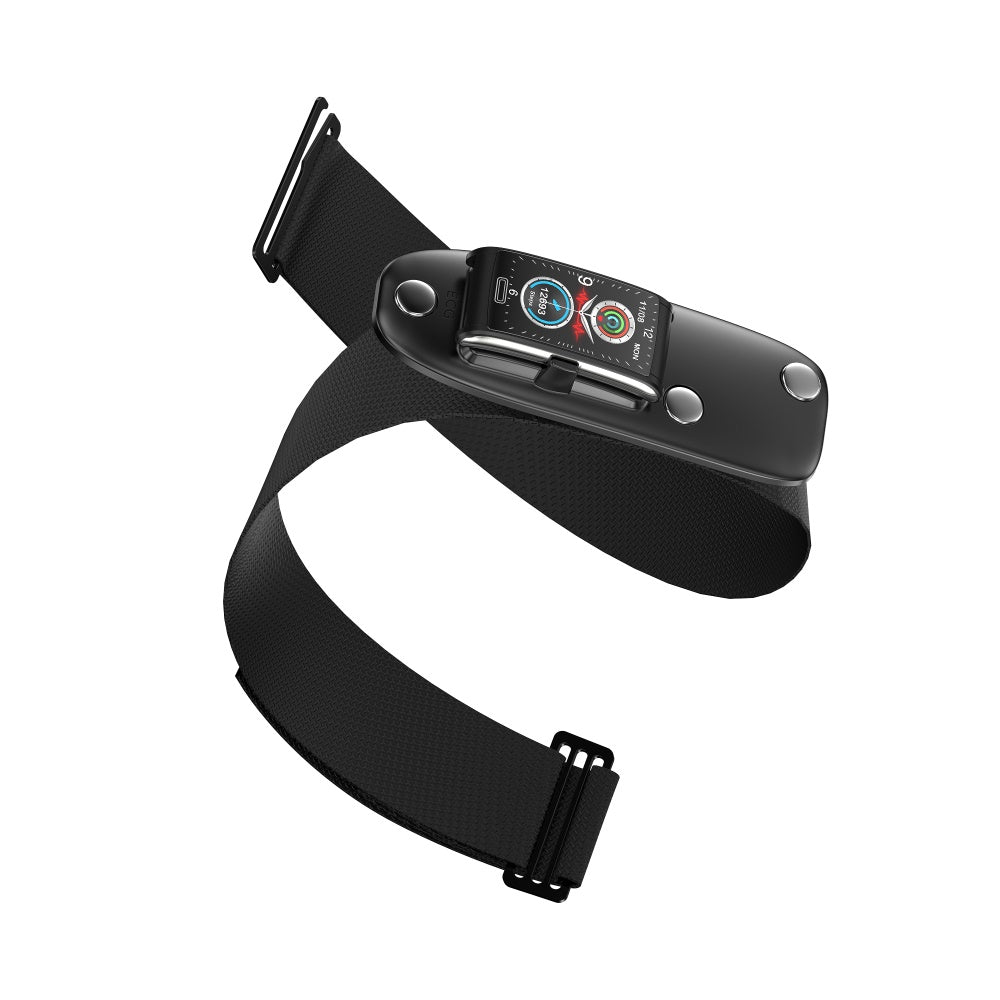 FITAOS Smart Armband 3-Kanal-EKG Blutdruck Blutsauerstoff Blutzucker Schlaferkennung