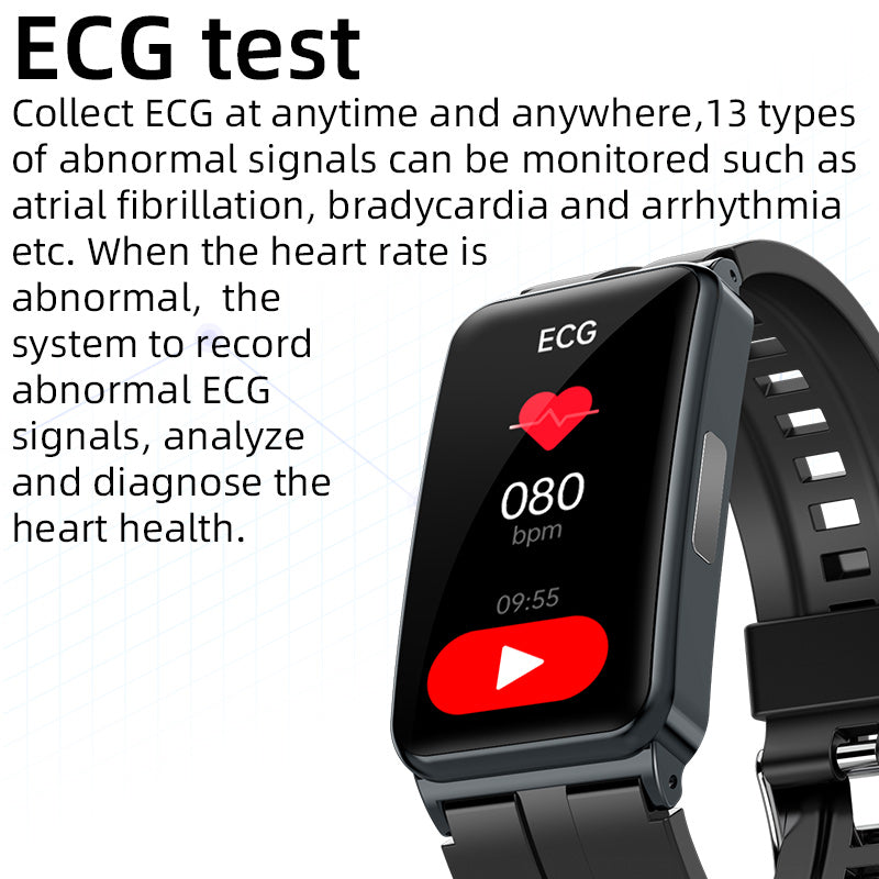 Verbesserte Version Fitaos VKEP01 EKG Blutsauerstoff Herzfrequenz Blutdrucküberwachungsuhr