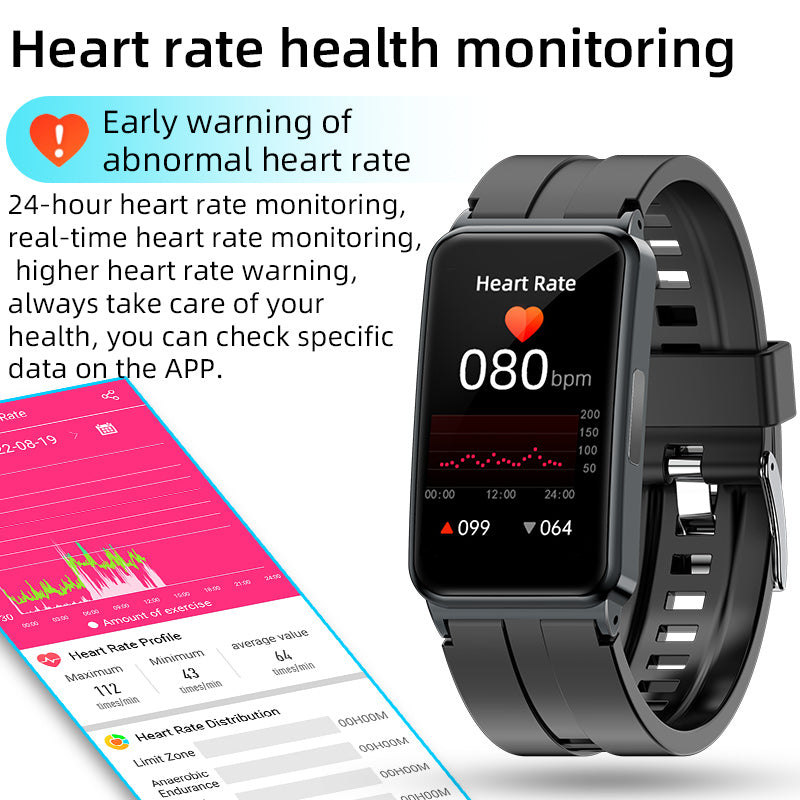 Verbesserte Version Fitaos VKEP01 EKG Blutsauerstoff Herzfrequenz Blutdrucküberwachungsuhr